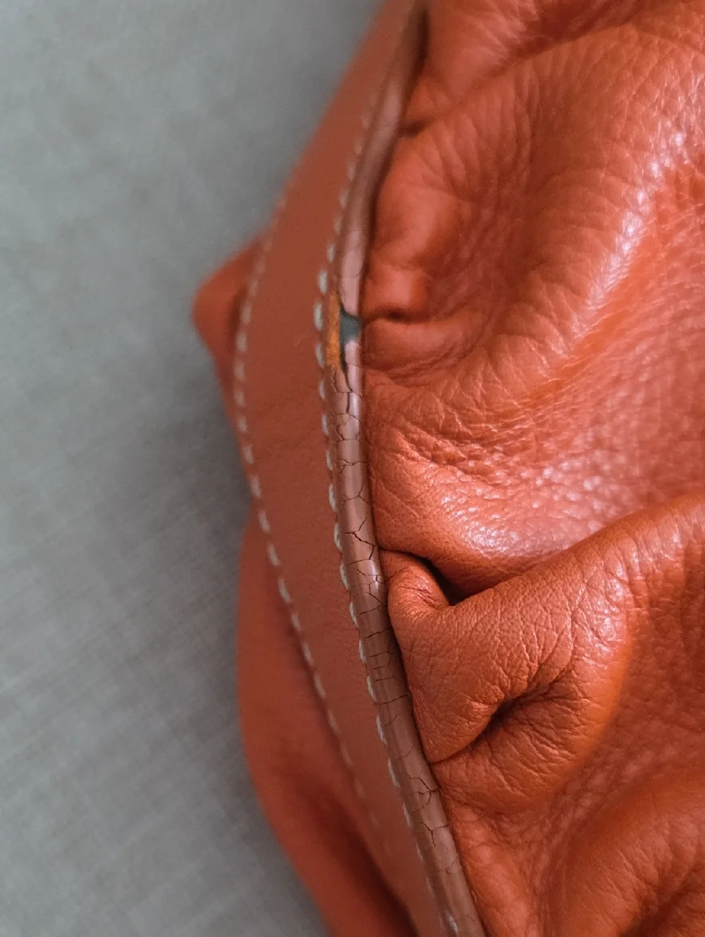 Vintage Coach Soho Pleated Leather Hobo Bag Burnt Orange
